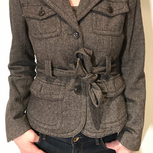 brown blazer (short trench coat) - Picture 2 of 7